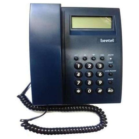 Beetel M51 Caller ID Corded Landline Phone Blue 