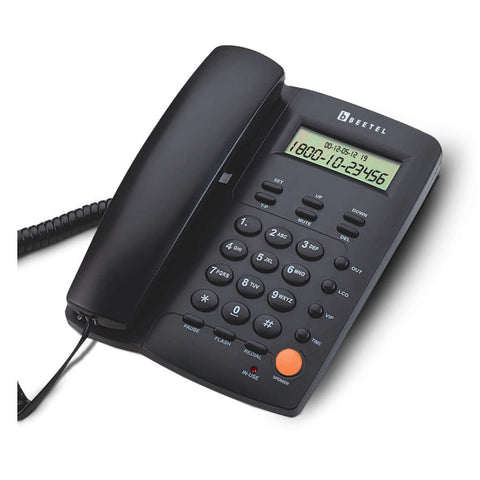 Beetel M56 Caller ID Corded Landline Phone Black 
