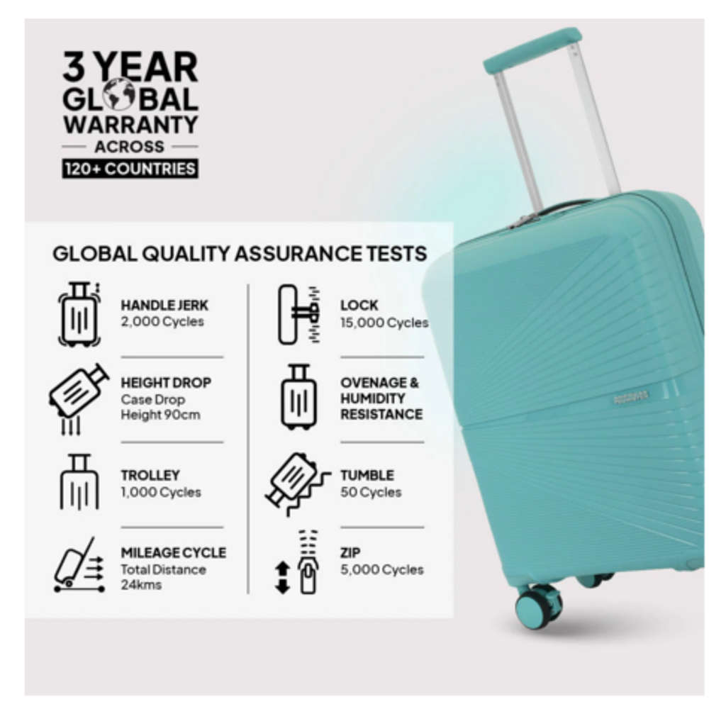 American Tourister Airconic Large 77 Cm Check-In Suitcase Blue