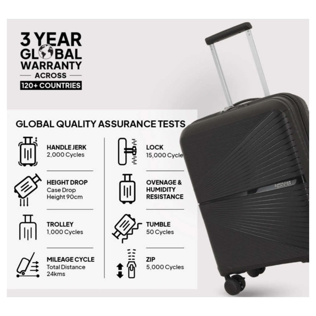 American Tourister Airconic Medium 67 Cm Check-In Suitcase Black