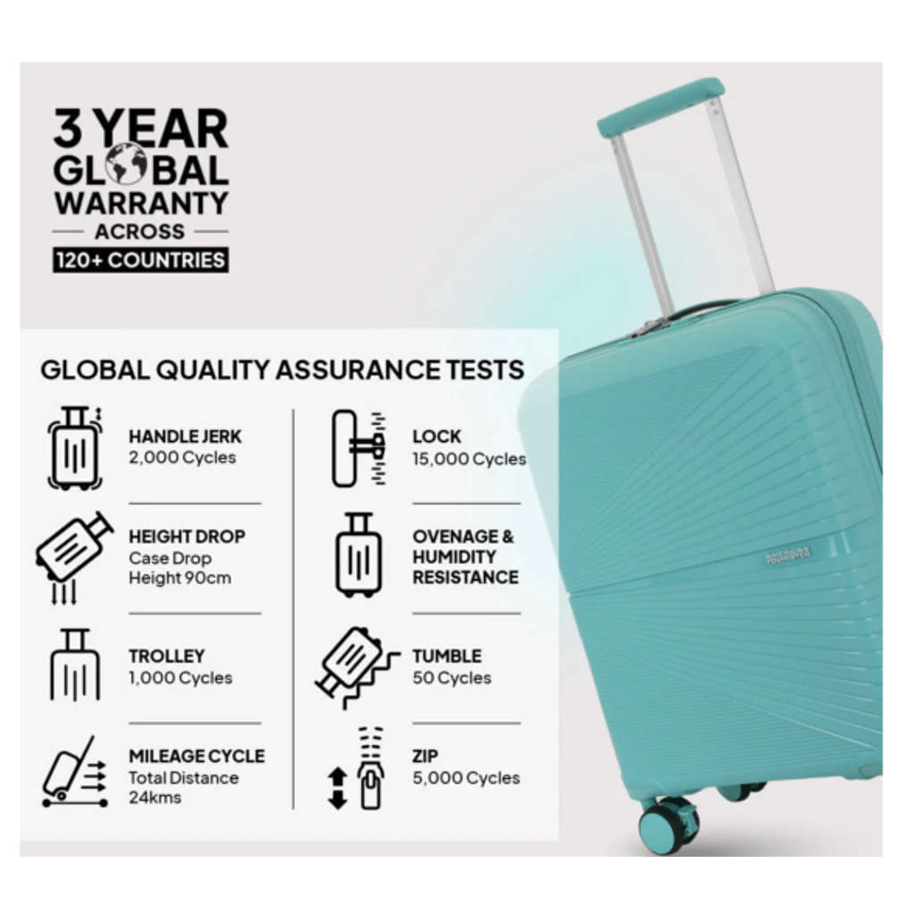 American Tourister Airconic Medium 67 Cm Check-In Suitcase Blue