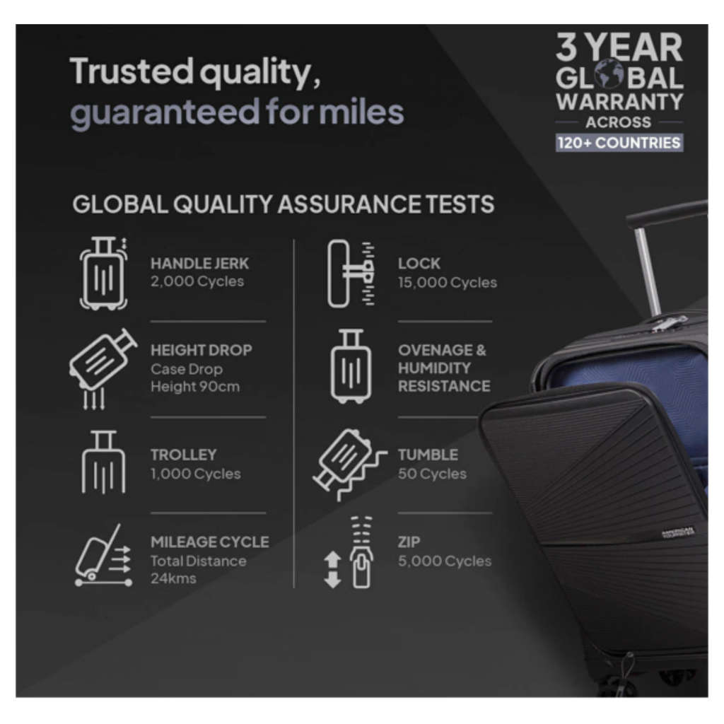 American Tourister Airconic Cabin 55 Cm Check-In Suitcase Black