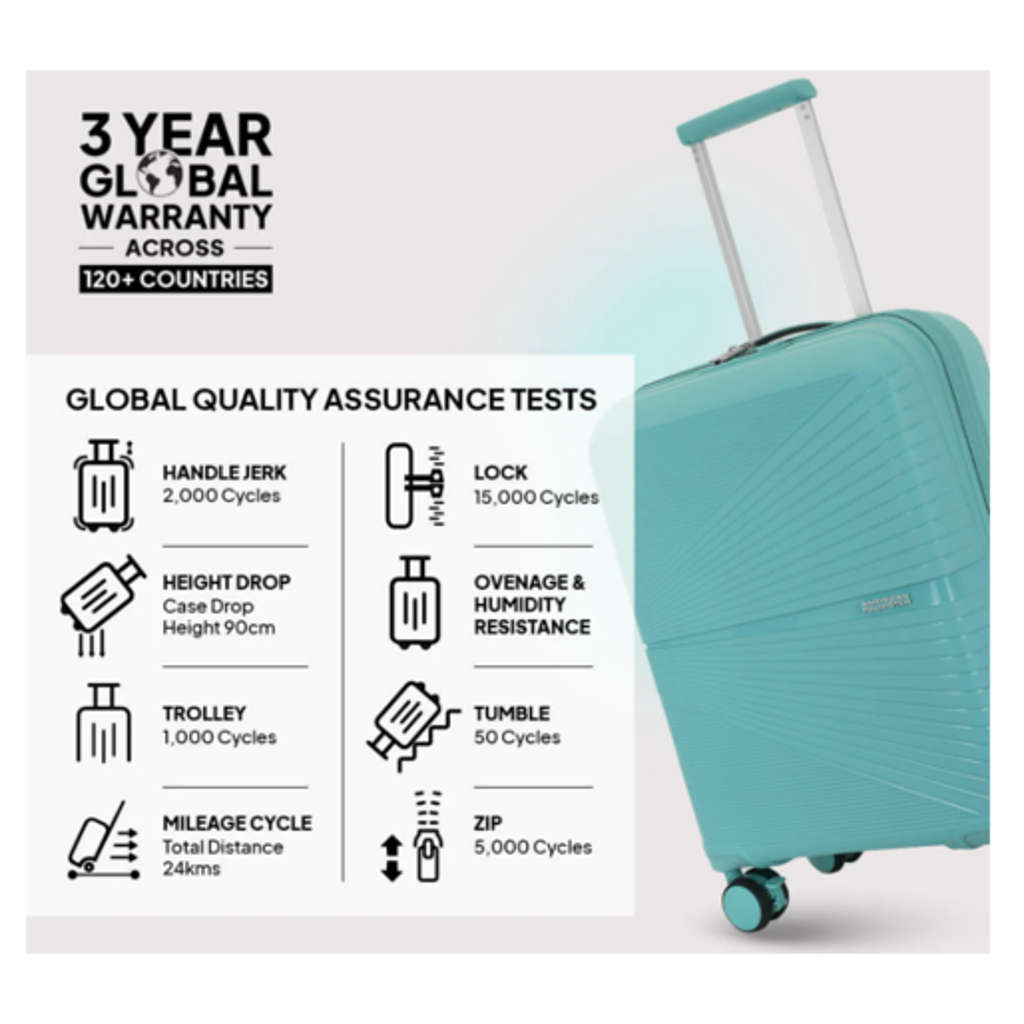 American Tourister Airconic Cabin 55 Cm Check-In Suitcase Blue