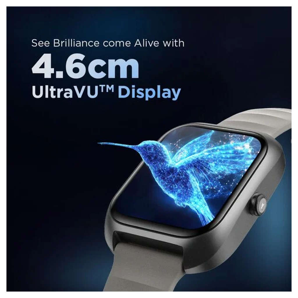 Fastrack VOX Plus 1.85 Inch Ultra Vu Display Smartwatch Black