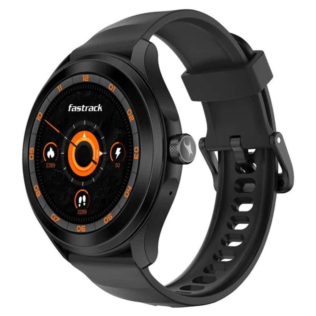 Fastrack VOX Pro 1.38 Inch Ultra Vu Display Smartwatch Black 