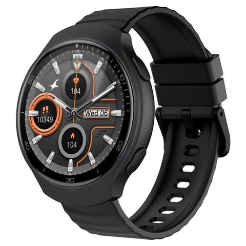 Fastrack VOX CirQ 1.38 Inch Ultra Vu Display Smartwatch Black 