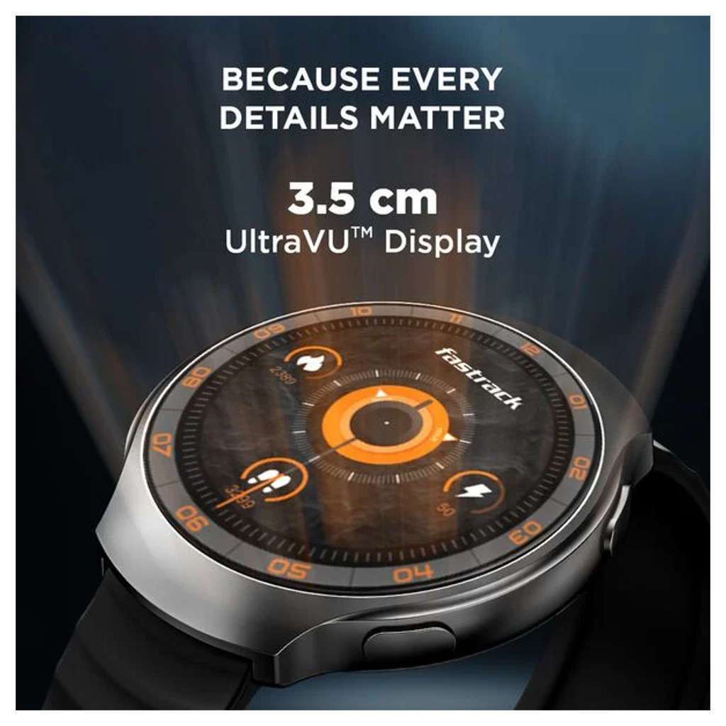Fastrack VOX CirQ 1.38 Inch Ultra Vu Display Smartwatch Blue