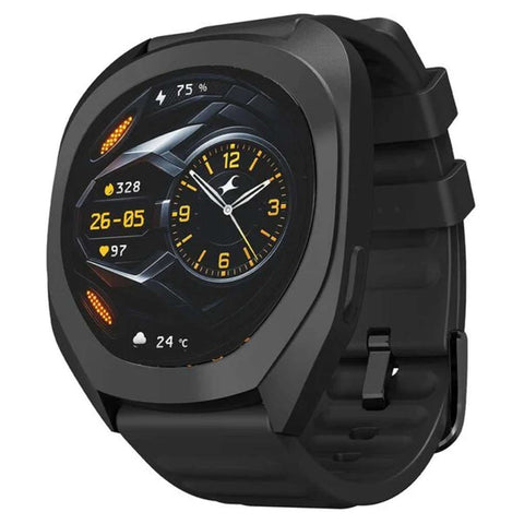 Fastrack Cosmix 1.32 Inch AMOLED Display Smartwatch Black 