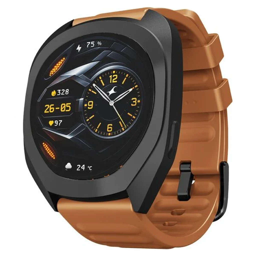 Fastrack Cosmix 1.32 Inch AMOLED Display Smartwatch Rose Gold 
