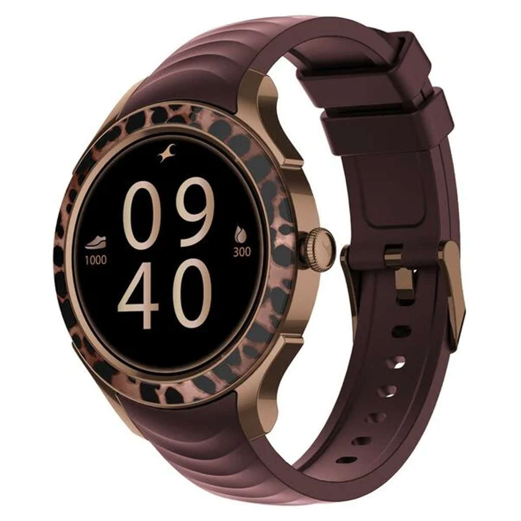 Fastrack Ella 1.2 Inch AMOLED Display Smartwatch Wine Red 