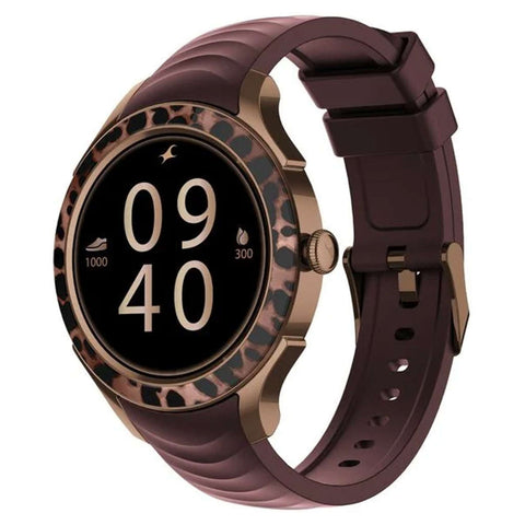 Fastrack Ella 1.2 Inch AMOLED Display Smartwatch Wine Red 
