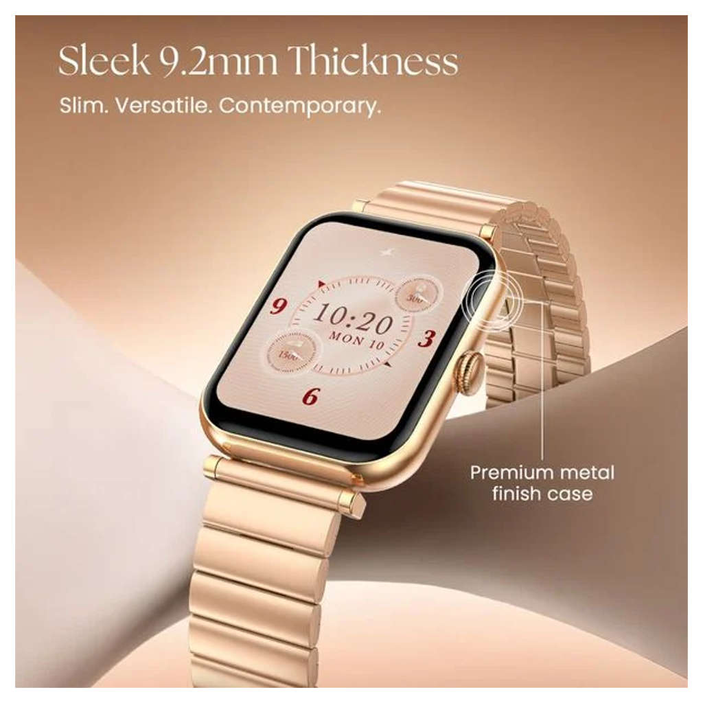 Fastrack Noir Charm 1.65 Inch AMOLED Display Stainless Steel Smartwatch Black