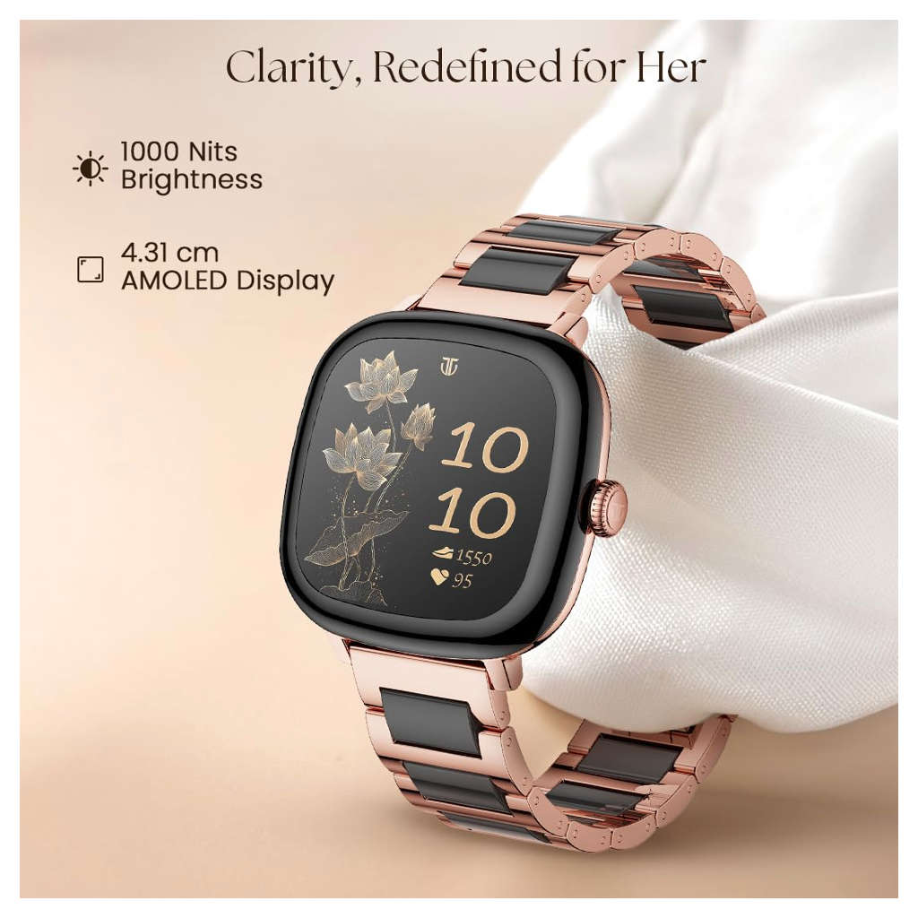 Titan Aira 1.70 Inch AMOLED Display Smartwatch Two Toned