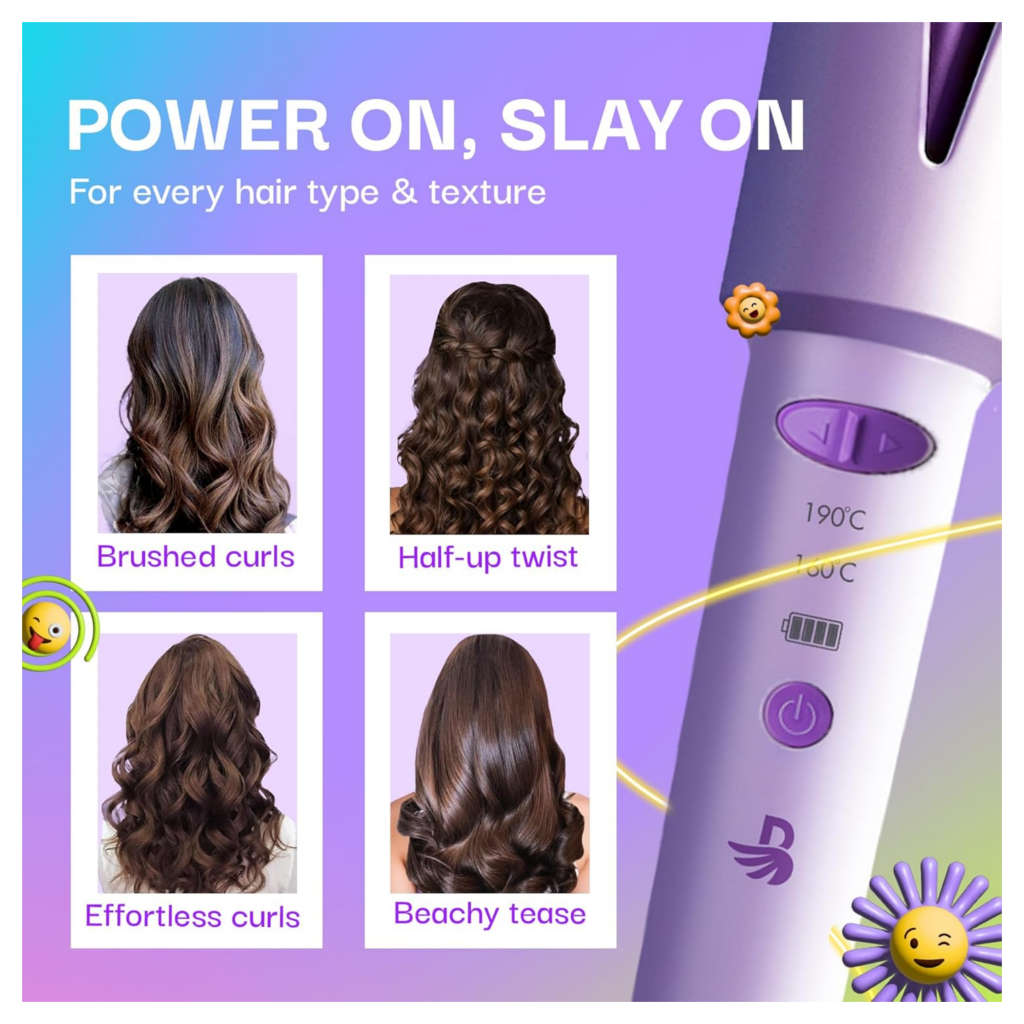 Bombae Twister Portable Automatic Hair Curler