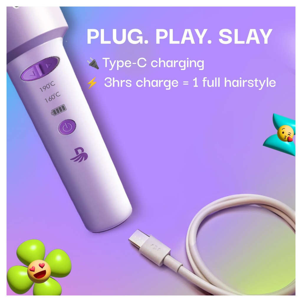 Bombae Twister Portable Automatic Hair Curler