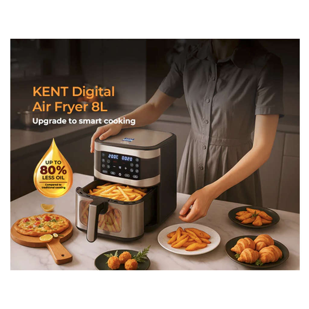 Kent Digital Air Fryer 8 Litre 116166