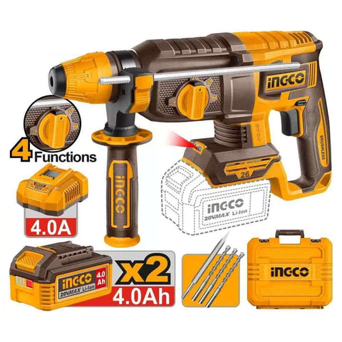 Ingco Cordless Rotary Hammer 20V CRHLI262085 