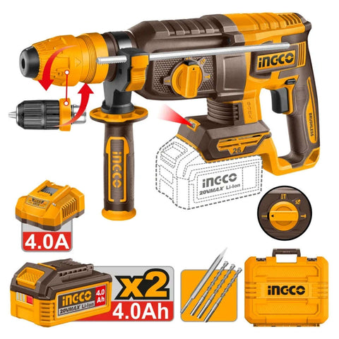 Ingco Cordless Rotary Hammer 20V CRHLI202689 