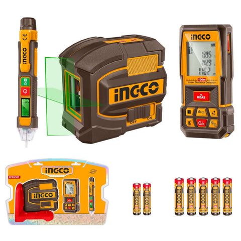 Ingco Laser Distance Detector Combo Kit COS250908 