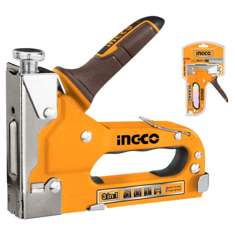 Ingco 3 In 1 Staple Gun 4-14mm HSG1405 Pack of 2