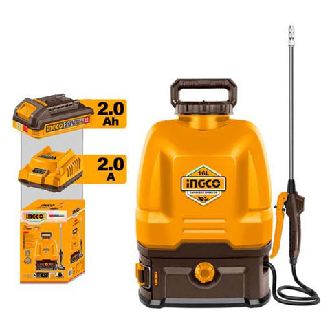 Ingco Cordless Backpack Sprayer 16 Litre CSPLI20162 