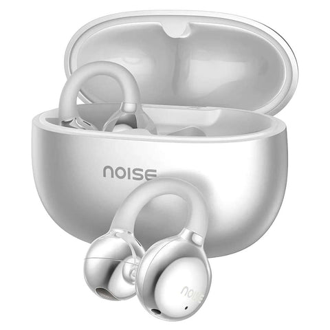 Noise Air Clip Truly Wireless Open Ear Earbuds Pearl White 