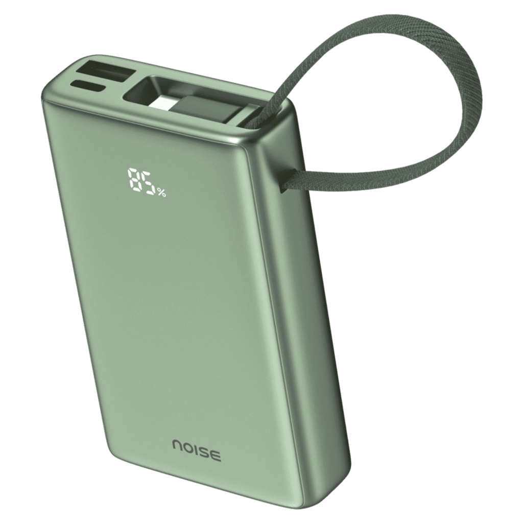 Noise 10000 mAh Wired Power Bank Green