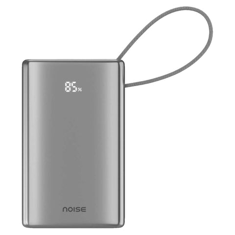 Noise 10000 mAh Wired Power Bank Silver 