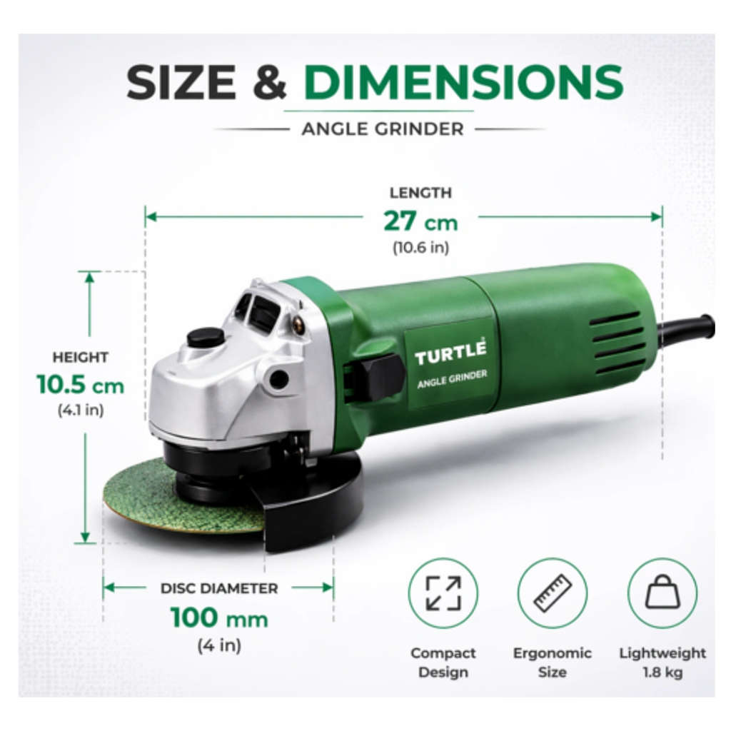 Turtle Gold Angle Grinder 4 Inch 900 W ST-303S