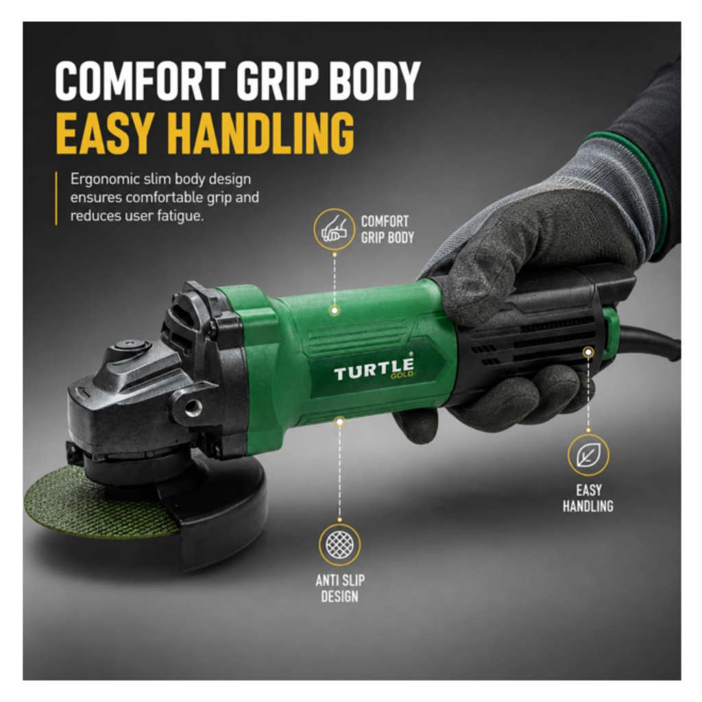 Turtle Gold Angle Grinder 4 Inch 1250 W ST-316S