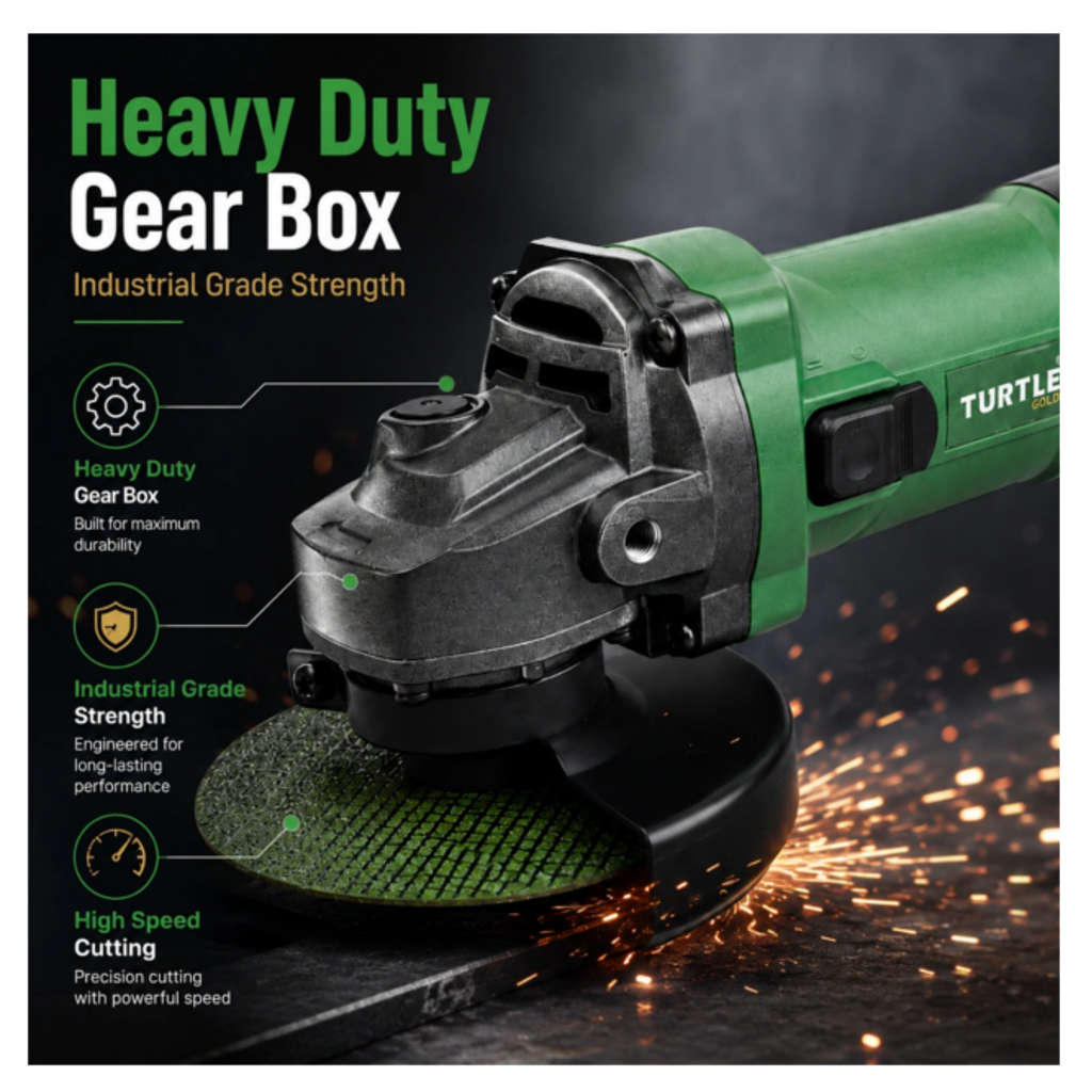 Turtle Gold Angle Grinder 4 Inch 1250 W ST-317S