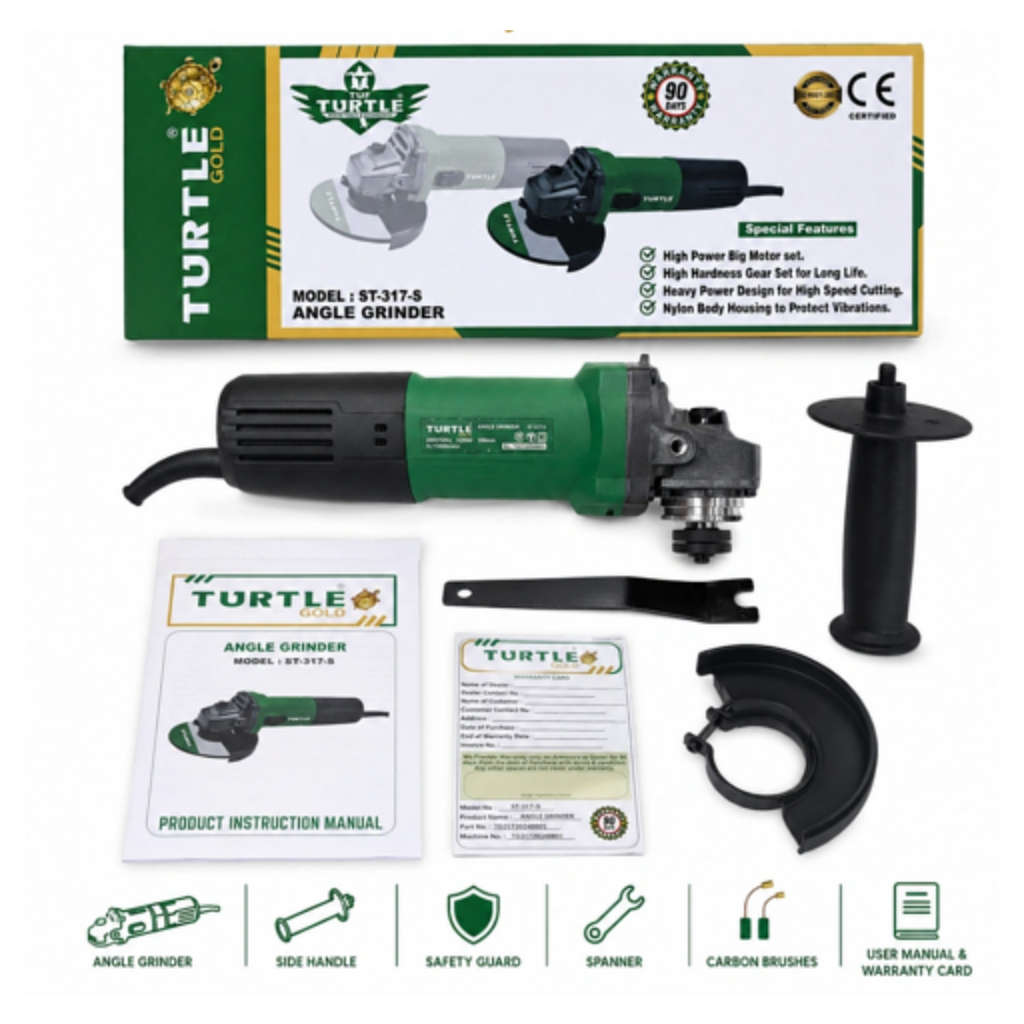 Turtle Gold Angle Grinder 4 Inch 1250 W ST-317S
