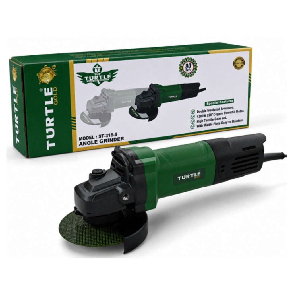 Turtle Gold Angle Grinder 4 Inch 1300 W ST-318S