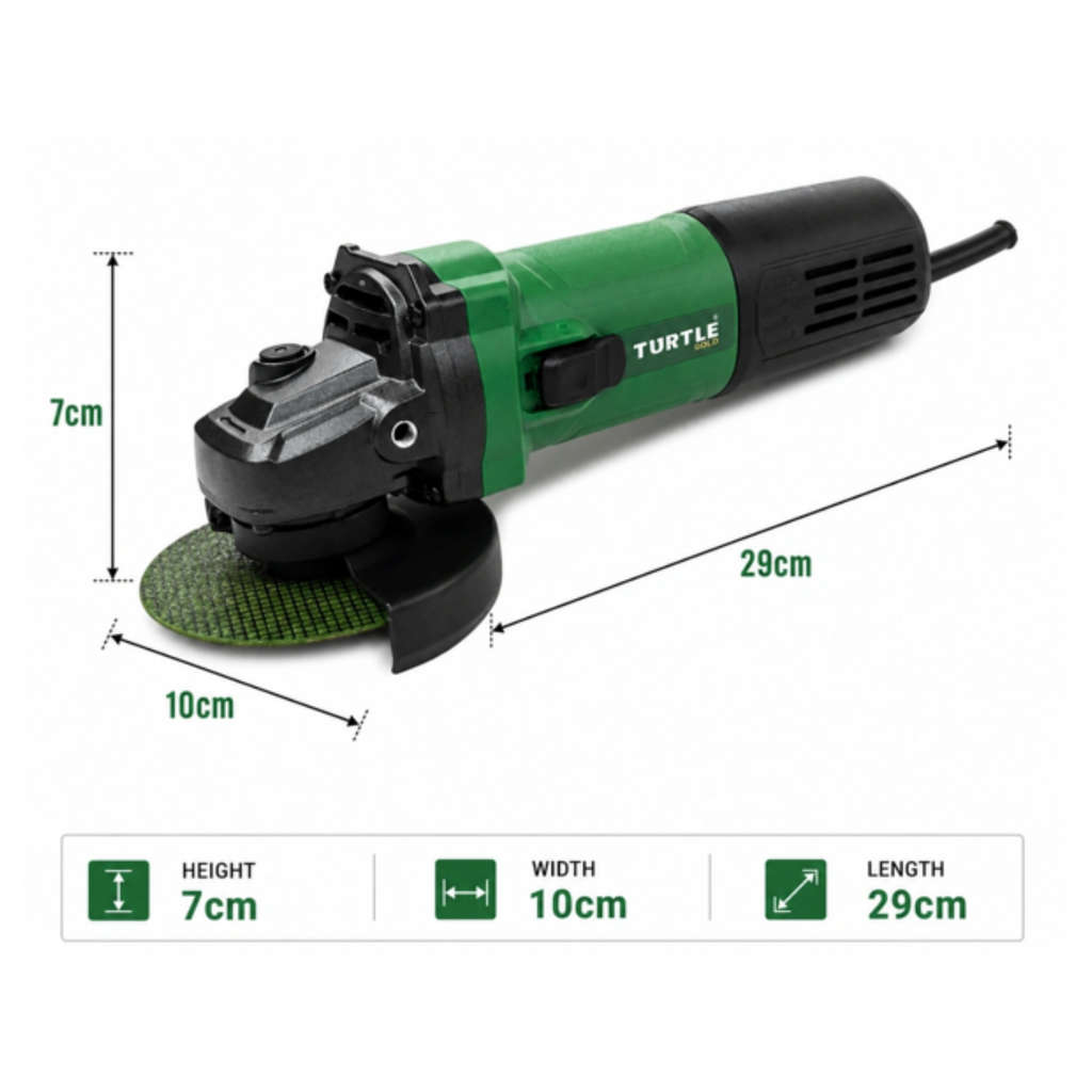 Turtle Gold Angle Grinder 4 Inch 1300 W ST-319S