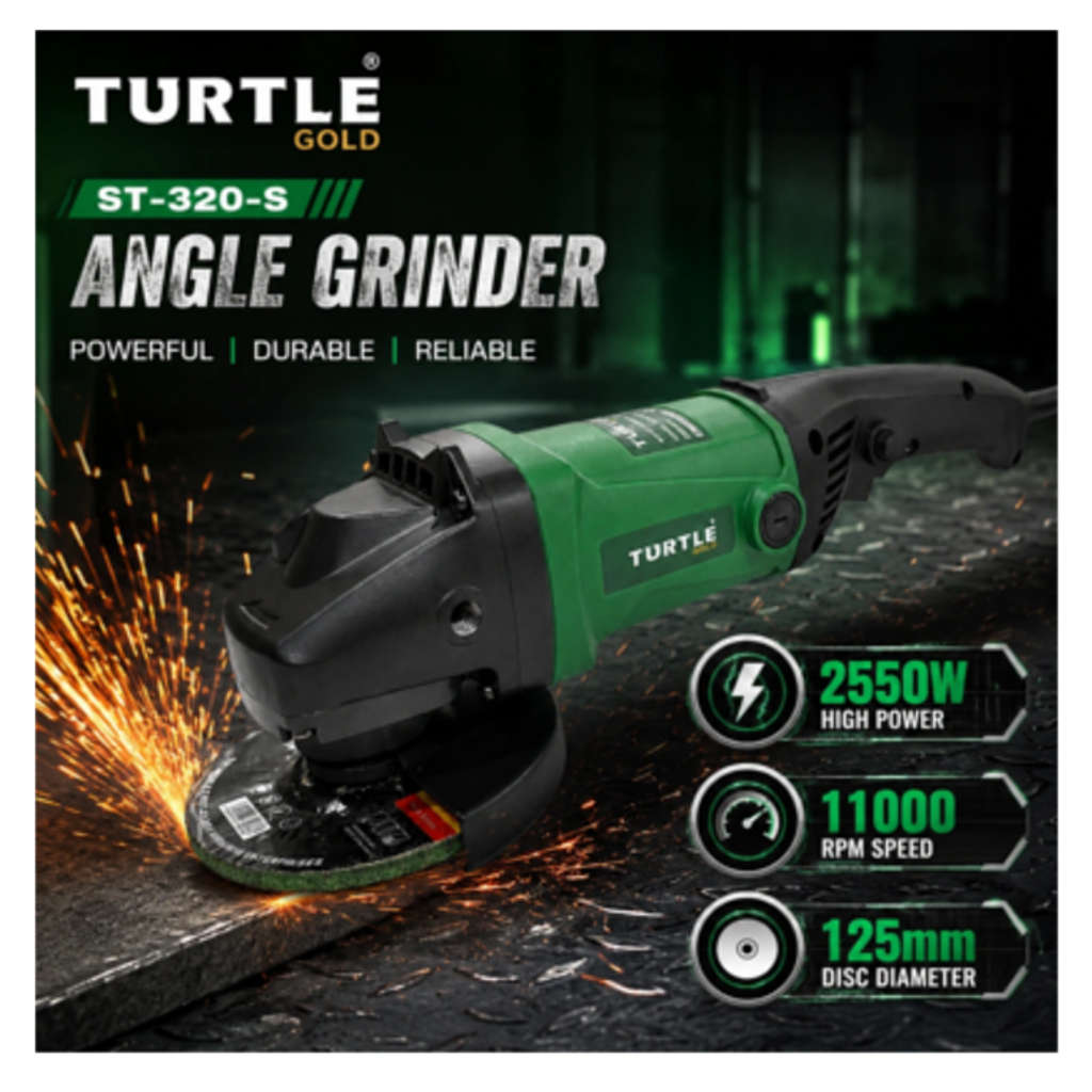Turtle Gold Angle Grinder 5 Inch 2550 W ST-320S