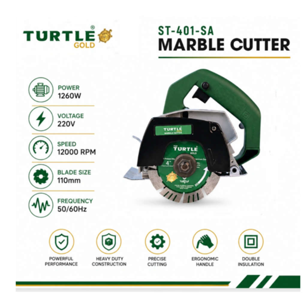 Turtle Gold Marble Cutter 4 Inch 1260 W ST-401-SA