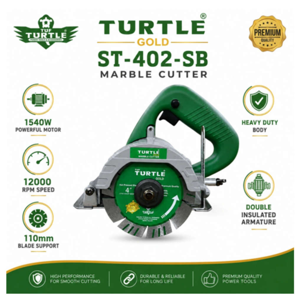 Turtle Gold Marble Cutter 4 Inch 1540 W ST-402-SB