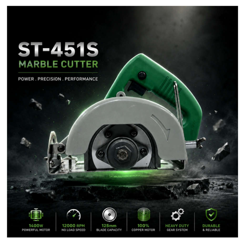 Turtle Gold Marble Cutter 5 Inch 1400 W ST-451S