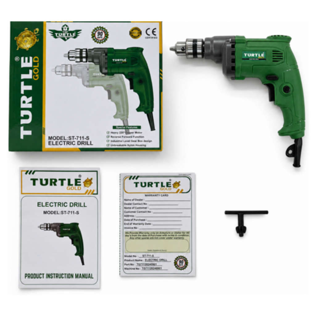 Turtle Gold Electric Drill 10mm 680 W ST-711S