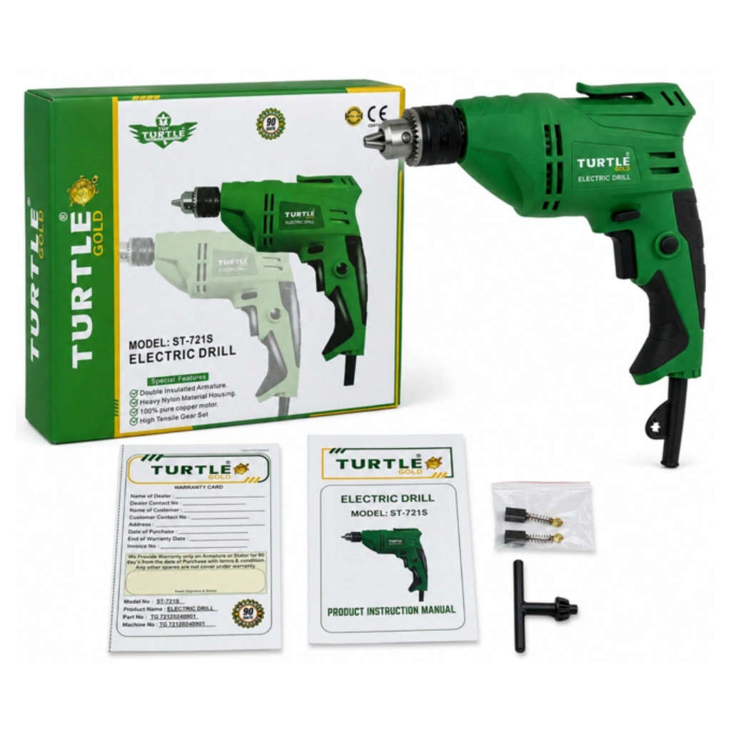 Turtle Gold Electric Drill 10mm 550 W ST-721S