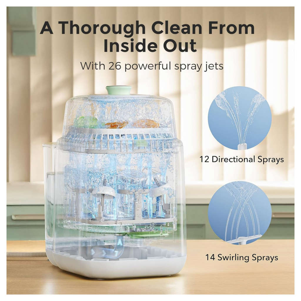 Momcozy KleanPal Pro Baby Bottle Washer And Sterilizer