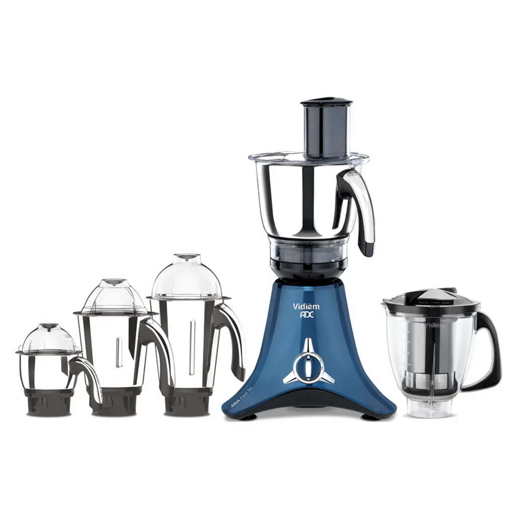 Vidiem Vstar ADC Mixer Grinder 5 Jars 1000W Azure Blue 