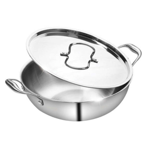 Fackelmann Triply Kadai With Stainless Steel Lid 20 cm 1.5 Liter 11010303 