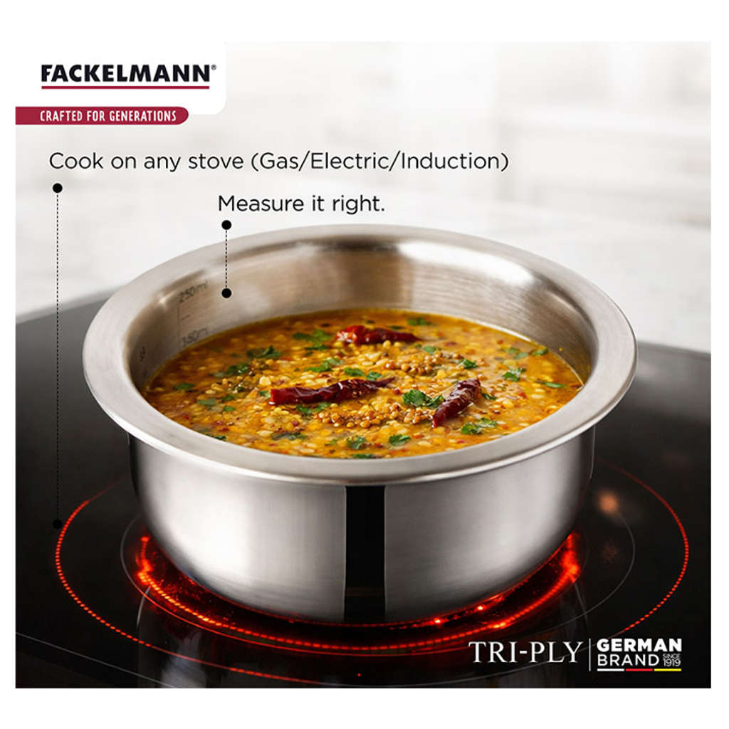 Fackelmann Triply Tope With Stainless Steel Lid 20 cm 3.3 Liter 11110338
