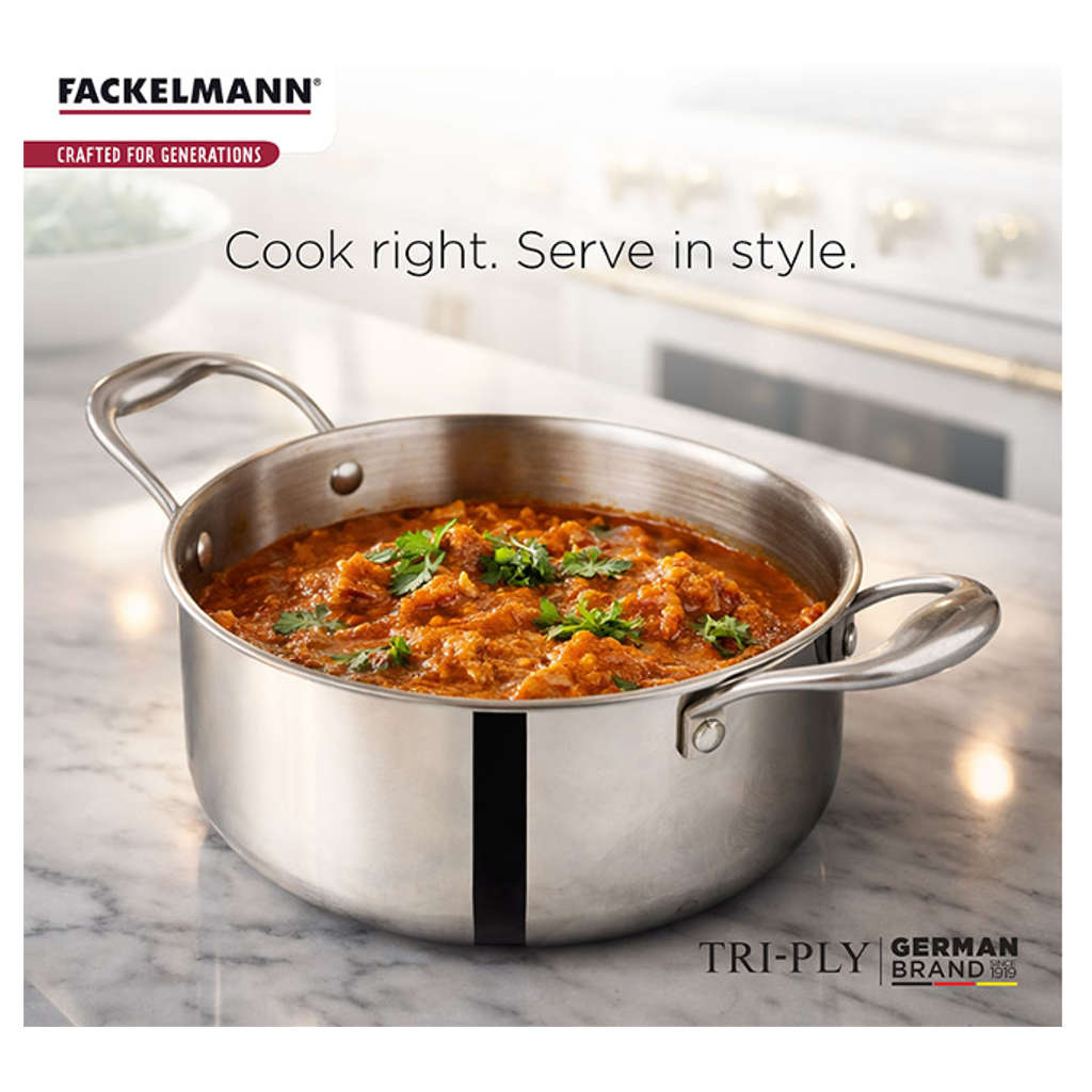Fackelmann Triply Casserole With Stainless Steel Lid 20 cm 3.3 Liter 11110342