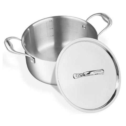 Fackelmann Triply Casserole With Stainless Steel Lid 26 cm 7.3 Liter 11110344 