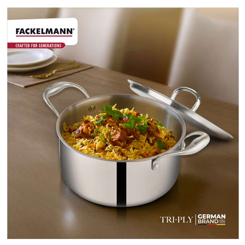 Fackelmann Triply Casserole With Stainless Steel Lid 28 cm 9 Liter 11110345