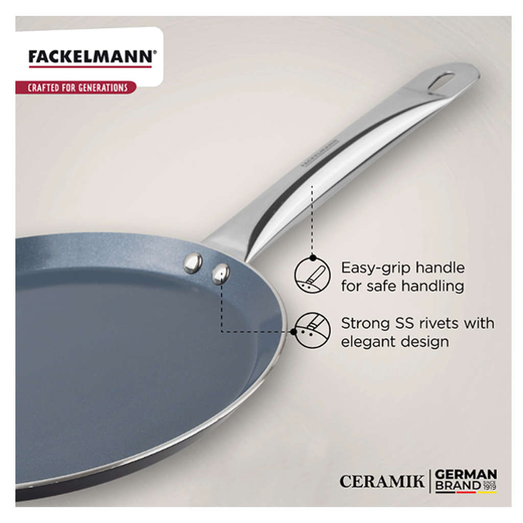 Fackelmann Ceramik Non Stick Flat Tawa 25 cm 11110106