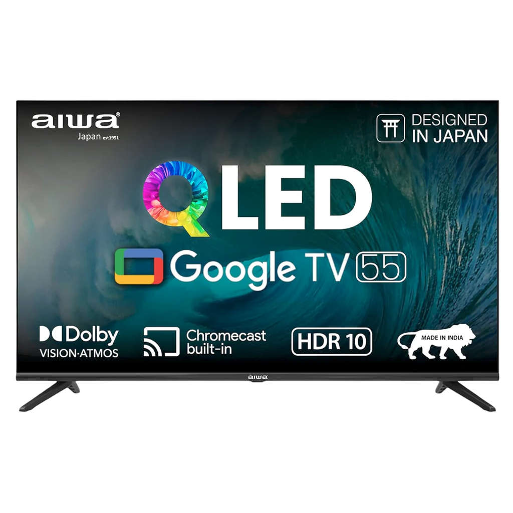 Aiwa QLED Display 4K Ultra HD Smart Google TV 139 cm(55 Inches) AS55QUHDX3-GTV 