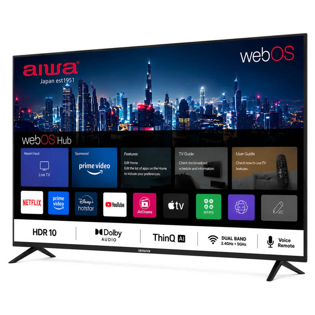 Aiwa 4K UHD Display WebOS ThinQ AI Smart TV 190 cm(75 Inches) AIWOS75X3